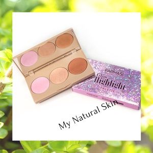 NIB!! FARMASI MAKE UP GLOW HIGHLIGHT TRIO PALETTE